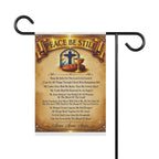 Garden Flag — "Peace Be Still" Inspirational Christian Banner
