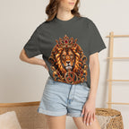 Leo Zodiac Lion T-Shirt — Regal Crowned Lion Astrology Tee
