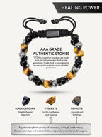 Triple Protection Beaded Bracelet - Morocco