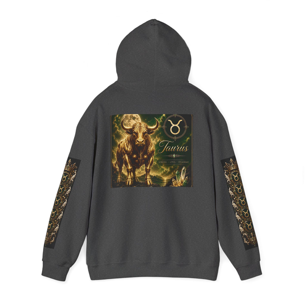 Taurus Zodiac Hoodie — Bull Constellation Graphic Hooded Sweatshirt