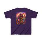 Kids Brown Unicorn Tee — Rainbow Fantasy Magical Horse Shirt