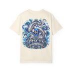 Pisces Zodiac T-Shirt — Blue Koi Fish Astrological Tee