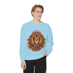 Leo Zodiac Lion Sweatshirt — Regal Astrology Graphic Crewneck