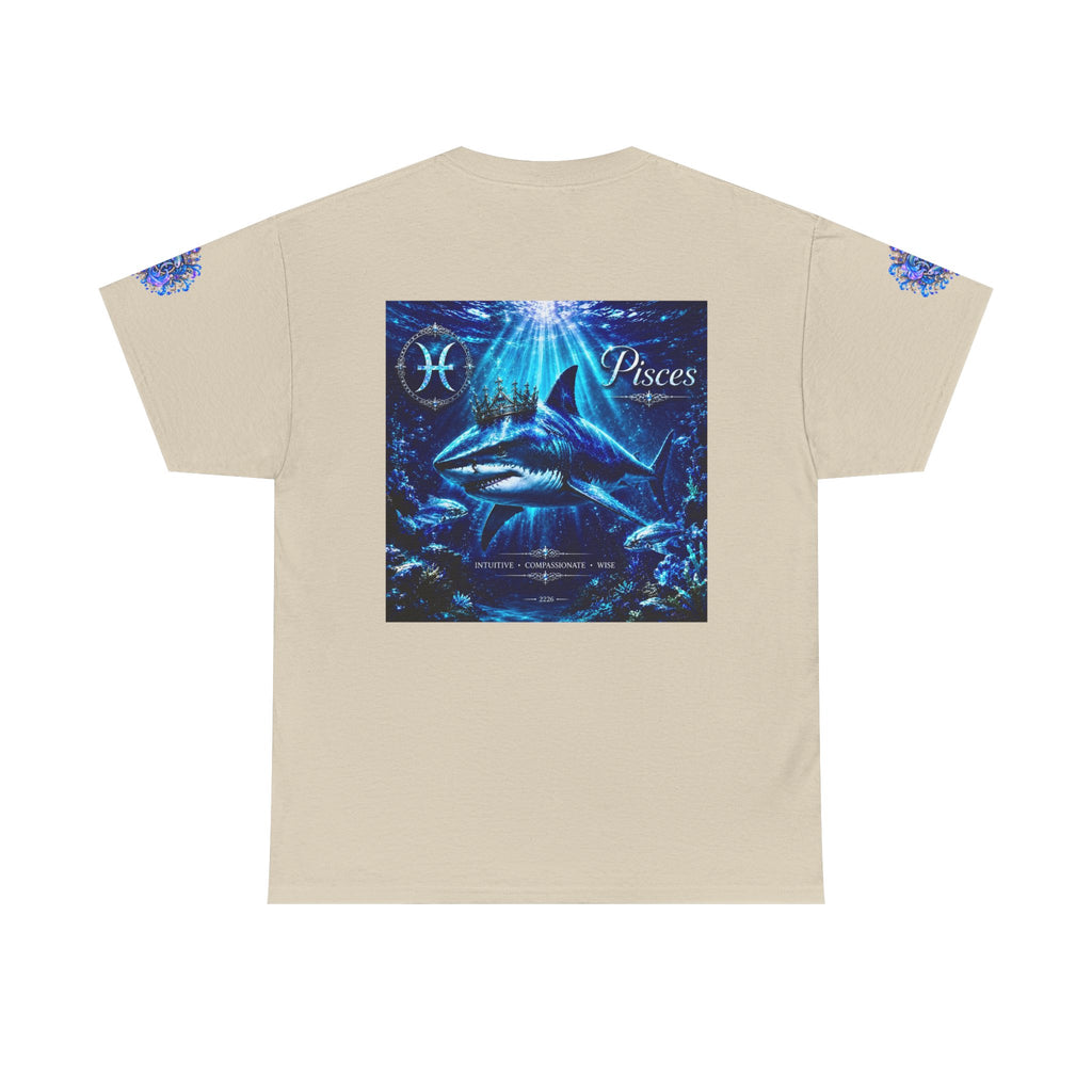 Pisces Zodiac T-Shirt — Blue Ocean Shark Astrology Tee