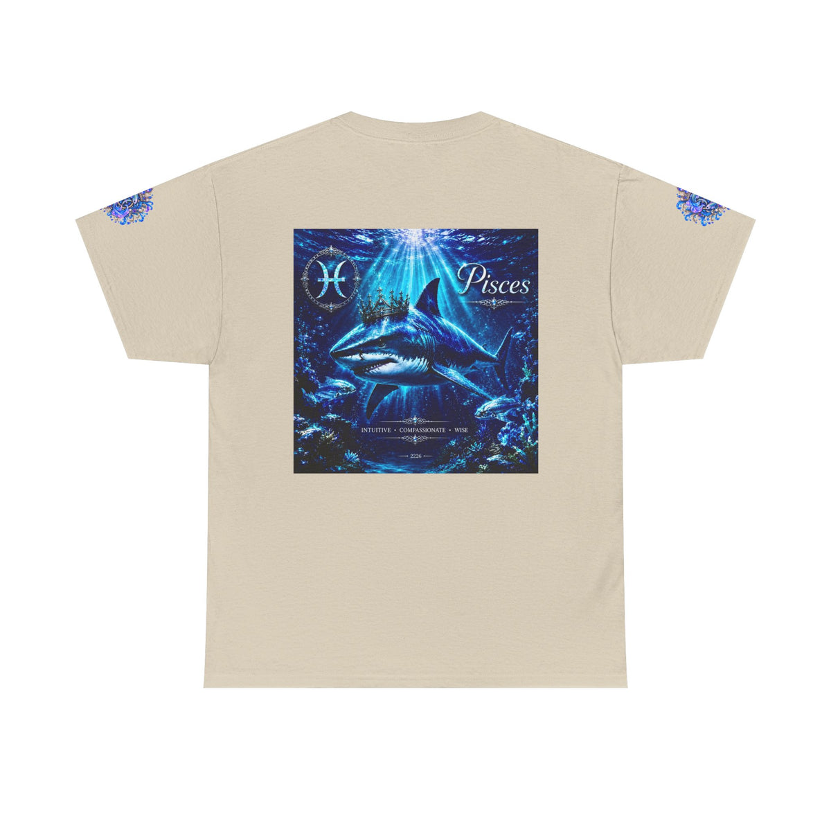 Pisces Zodiac T-Shirt — Blue Ocean Shark Astrology Tee