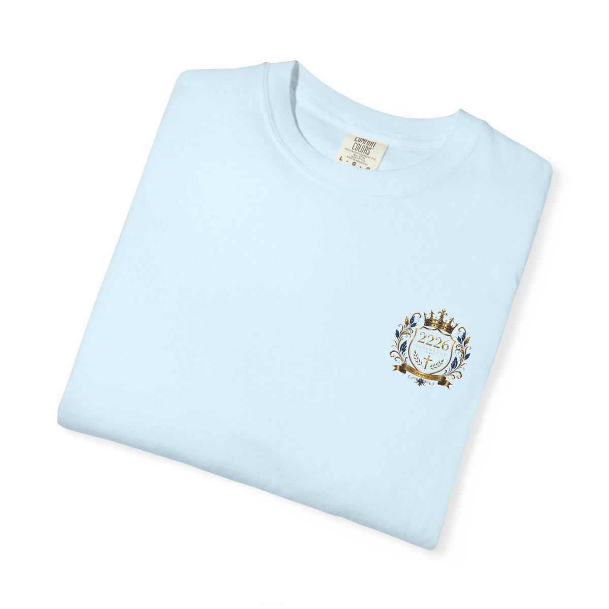 2226 Lifestyle Crest T-Shirt — Royal Crown Faith Emblem