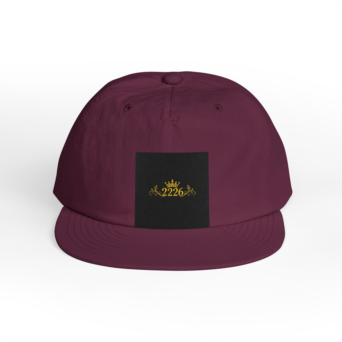 Surf Cap - Minimal Gold Wave Embroidered Patch Hat