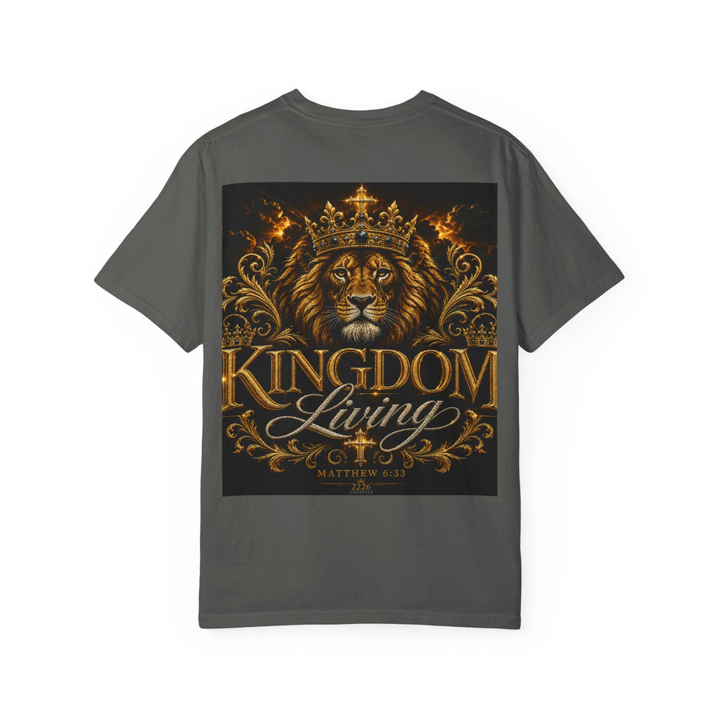 Kingdom Living Lion T-Shirt — Regal Christian Faith Graphic Tee