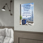 Motivational Rolled Poster - "Every challenge is shaping you into someone stronger" Inspirational Wall Art