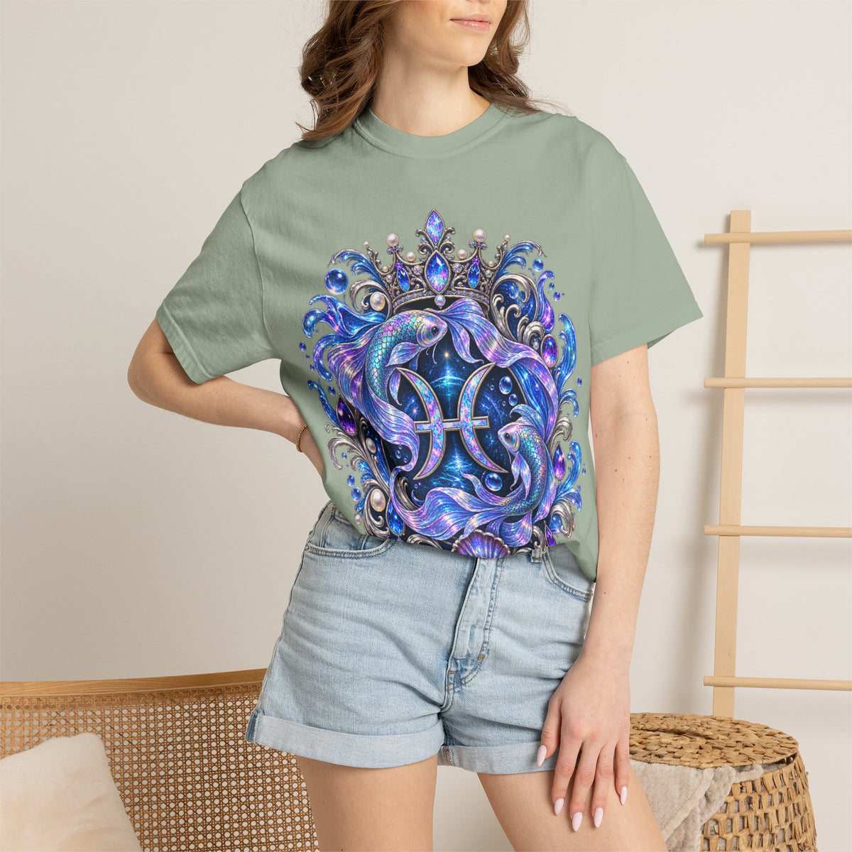 Pisces Mermaid T-Shirt — Zodiac Astrological Tee