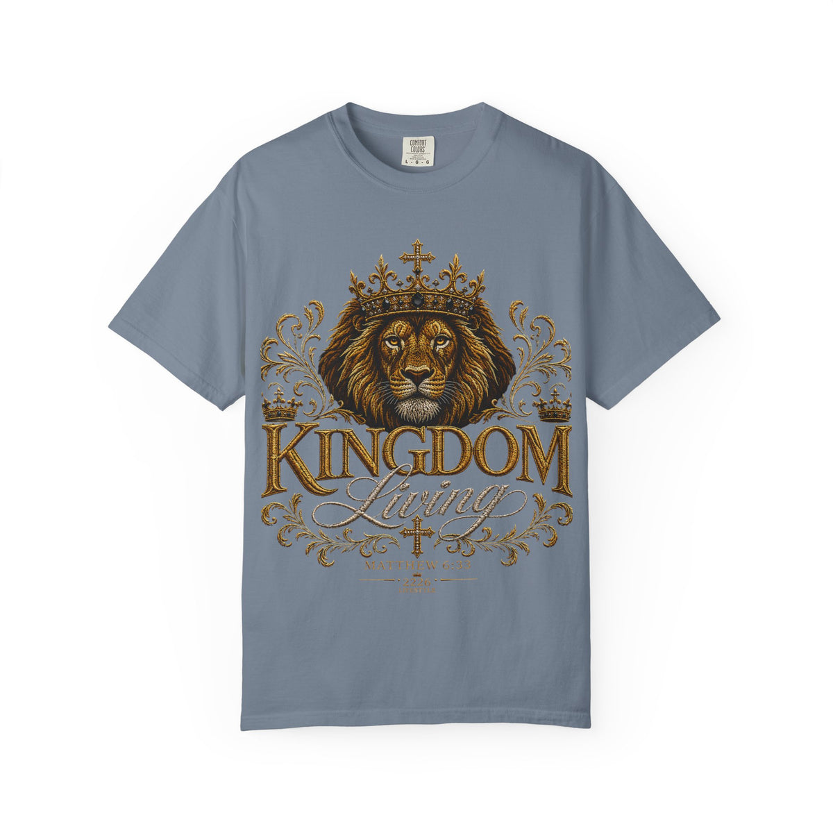 Kingdom Living T-Shirt — Regal Lion Christian Faith Tee