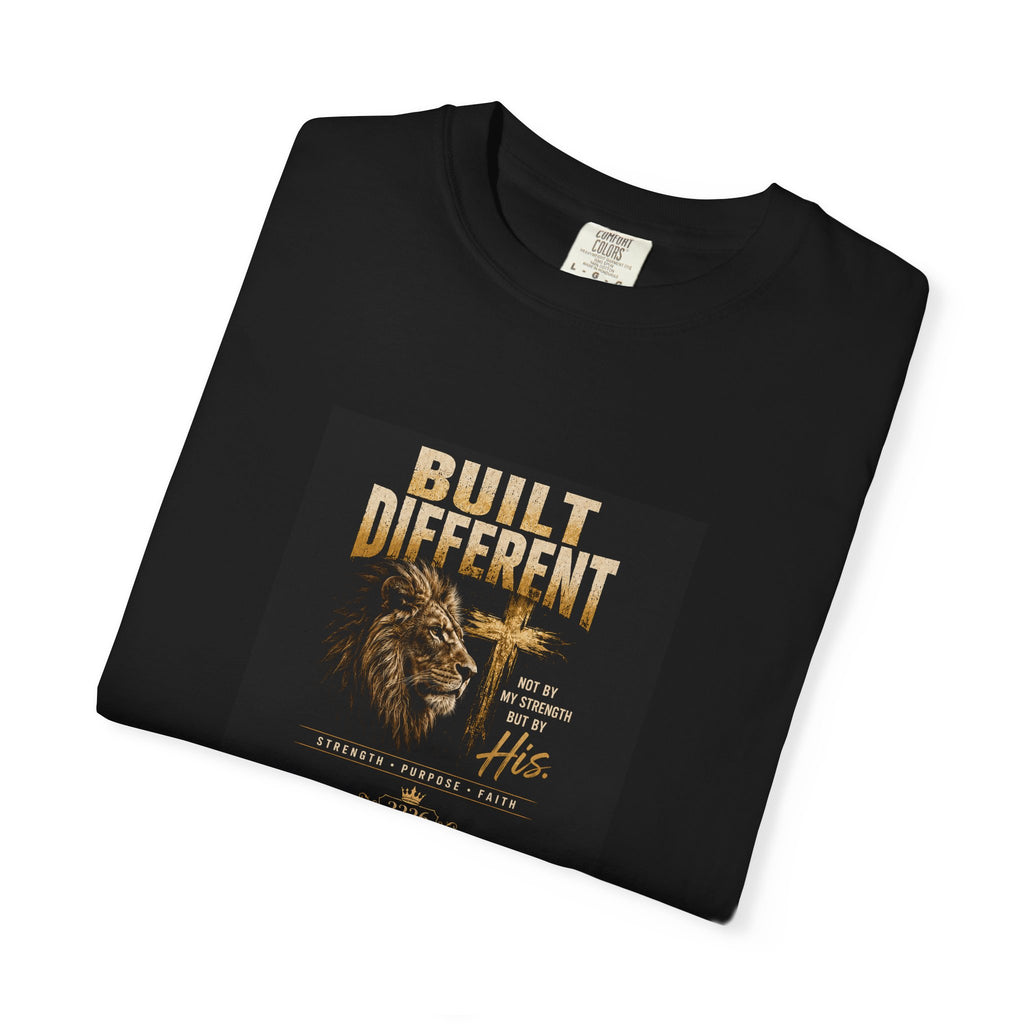 Built Different Lion T-Shirt — Motivational Graphic Tee
