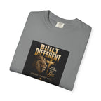 Built Different Lion Graphic T-Shirt — Motivational Vintage Crew Tee