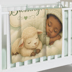 Baby Swaddle Blanket — “You’re God’s Little Blessing” Newborn Receiving Blanket