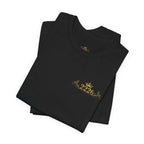 Vintage Gold Crown Tee - Minimal Royal Logo Short Sleeve Shirt