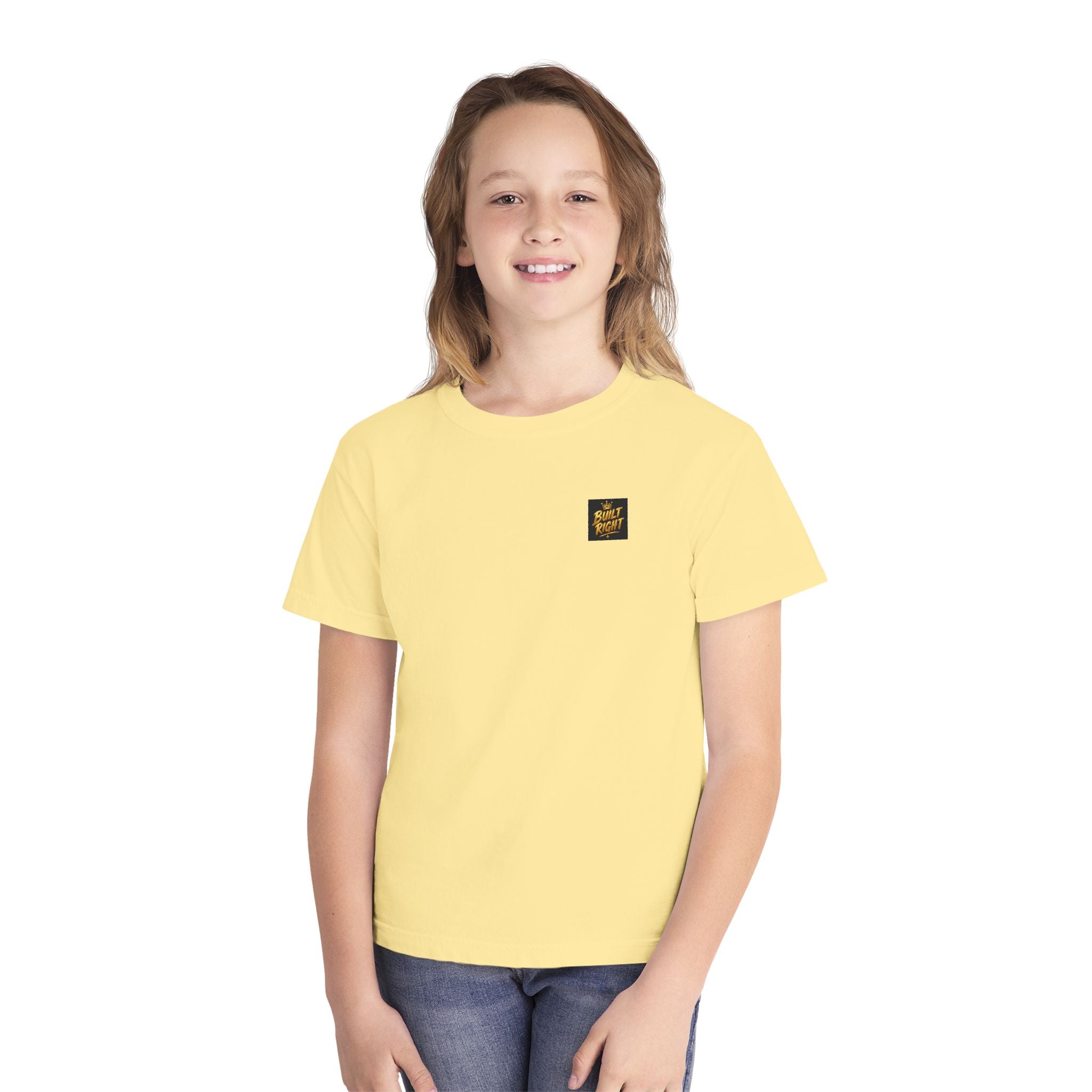 Youth Tee — "Built Right" Inspirational Graphic Tee (Beautiful Brave Brilliant)