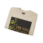Pruning Hurts Crewneck Sweatshirt — Christian Encouragement Graphic