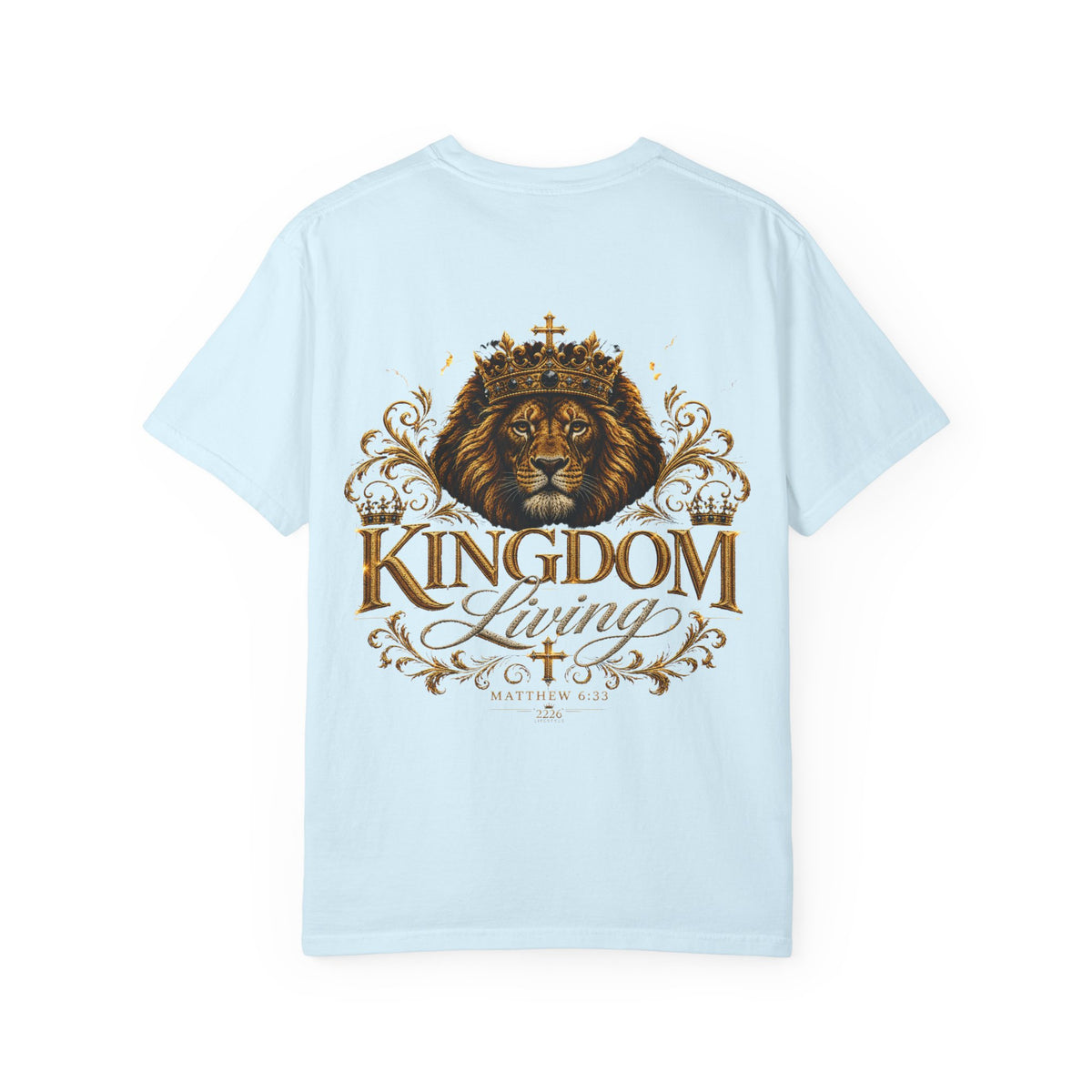Kingdom Living Lion T-Shirt — Crowned Lion Christian Faith Tee