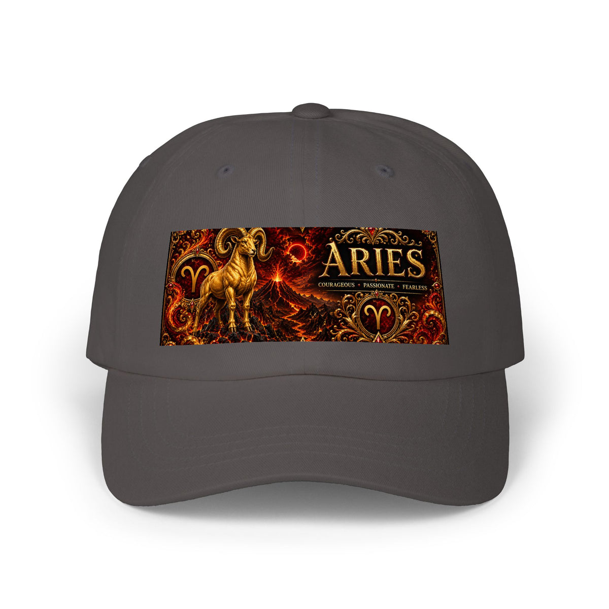 Aries Zodiac Dad Cap — Classic Astrological Ram Baseball Hat
