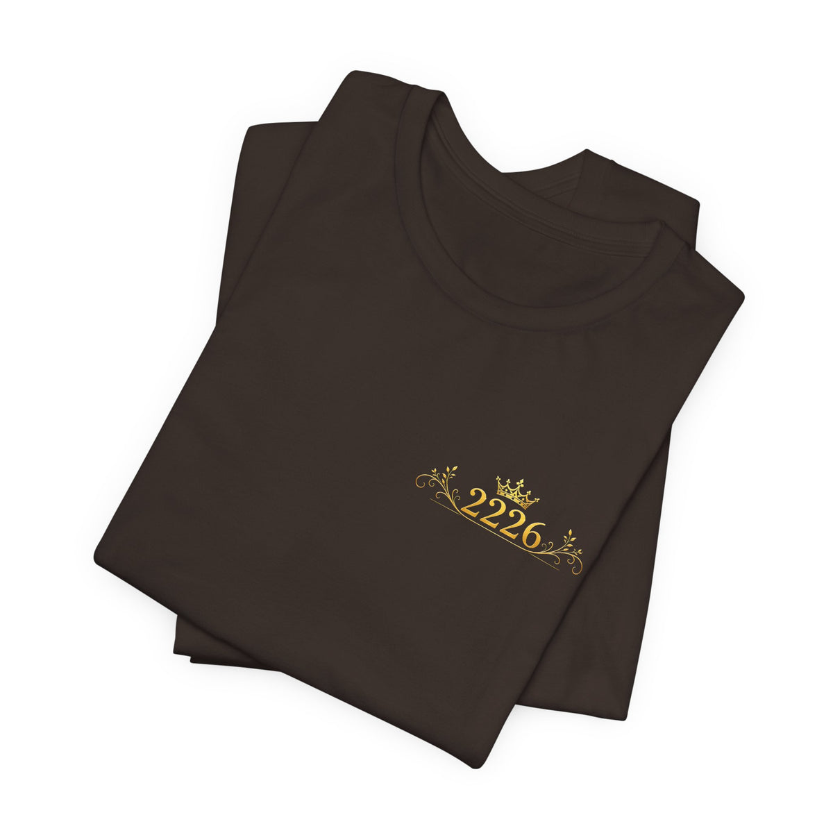 Minimal 2026 Embroidered Chest Tee — Casual White T-Shirt