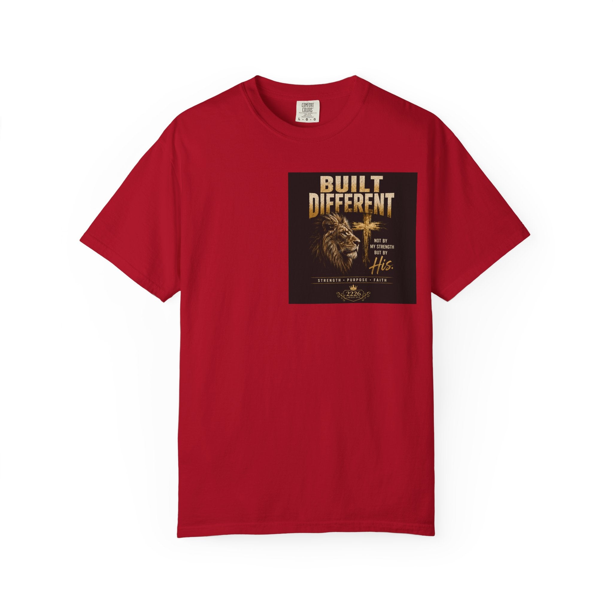 Built Different Lion T-Shirt — Motivational Graphic Tee