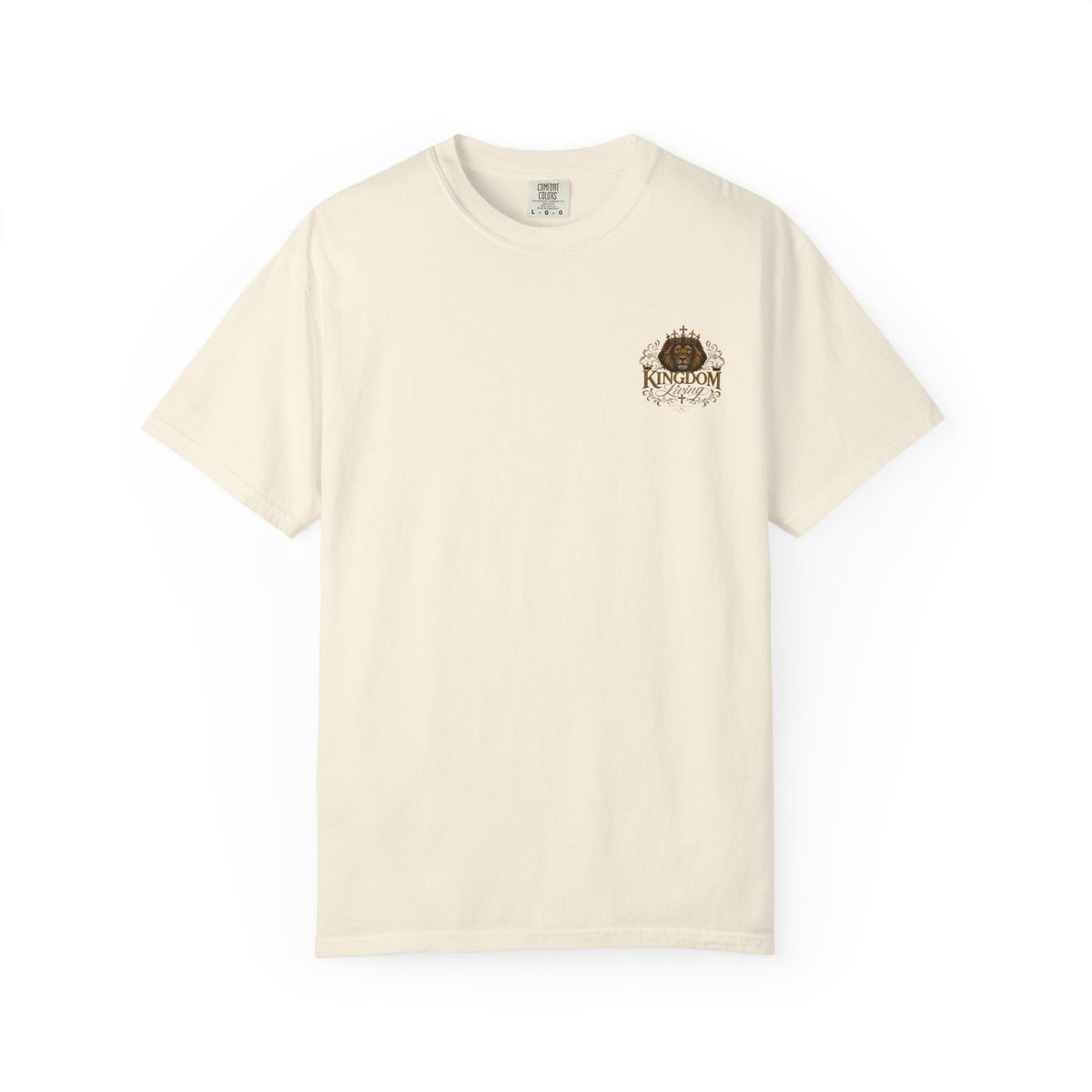 Kingdom Living Lion T-Shirt — Crowned Lion Christian Faith Tee