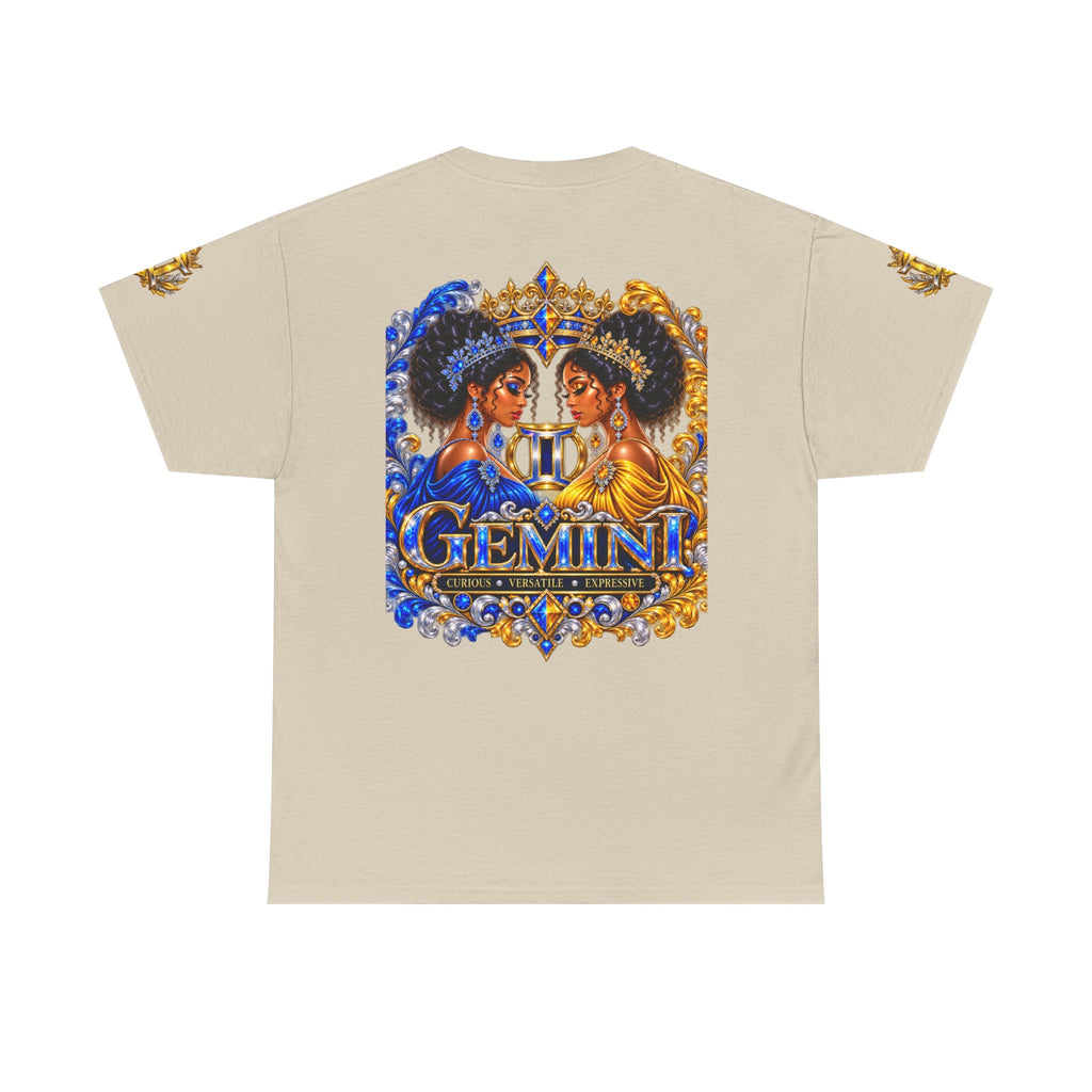 Gemini Zodiac T‑Shirt — Twin Goddesses Astrology Tee