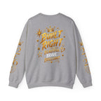 Built Right Crewneck Sweatshirt — "Built Right: Beautiful Brilliant" Gold Graphic