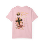 Built Right T-Shirt — Christian Faith Floral Cross Tee (She Is Built Different)