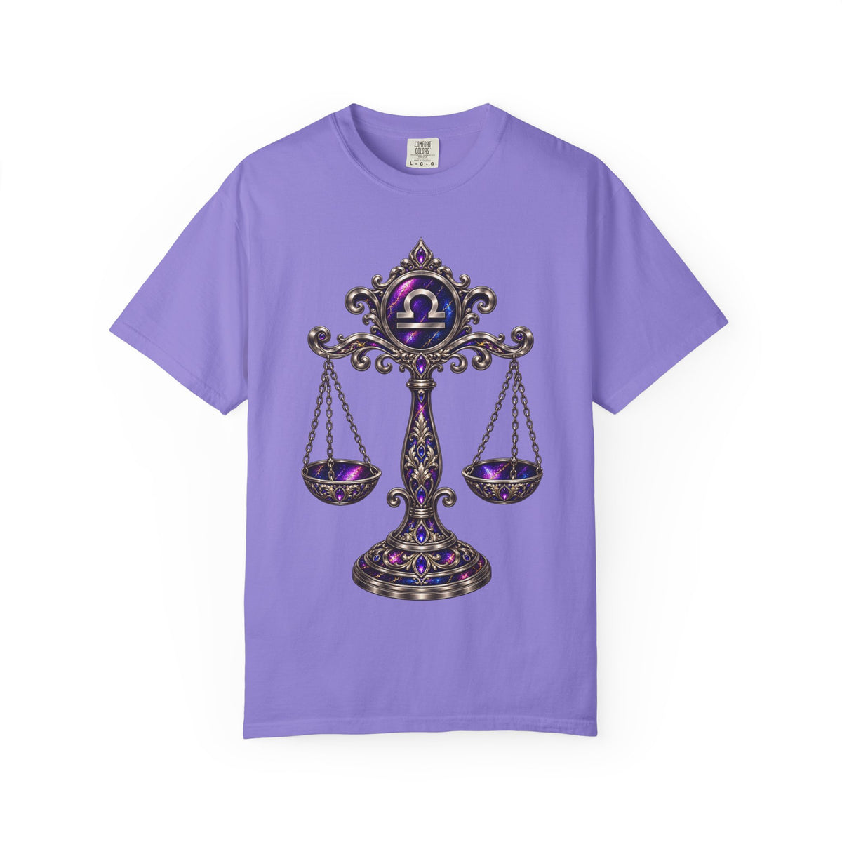 Libra Zodiac Scales T-Shirt — Astrological Balance Graphic Tee