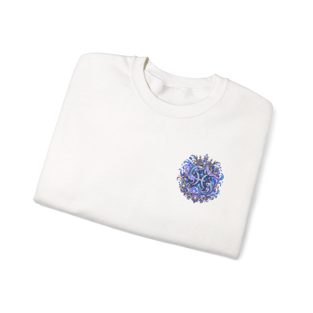 Pisces Mermaid Crewneck Sweatshirt - Zodiac Graphic Pullover