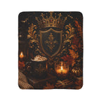 Royal Fall Sherpa Blanket – Crown & Candle Autumn Throw