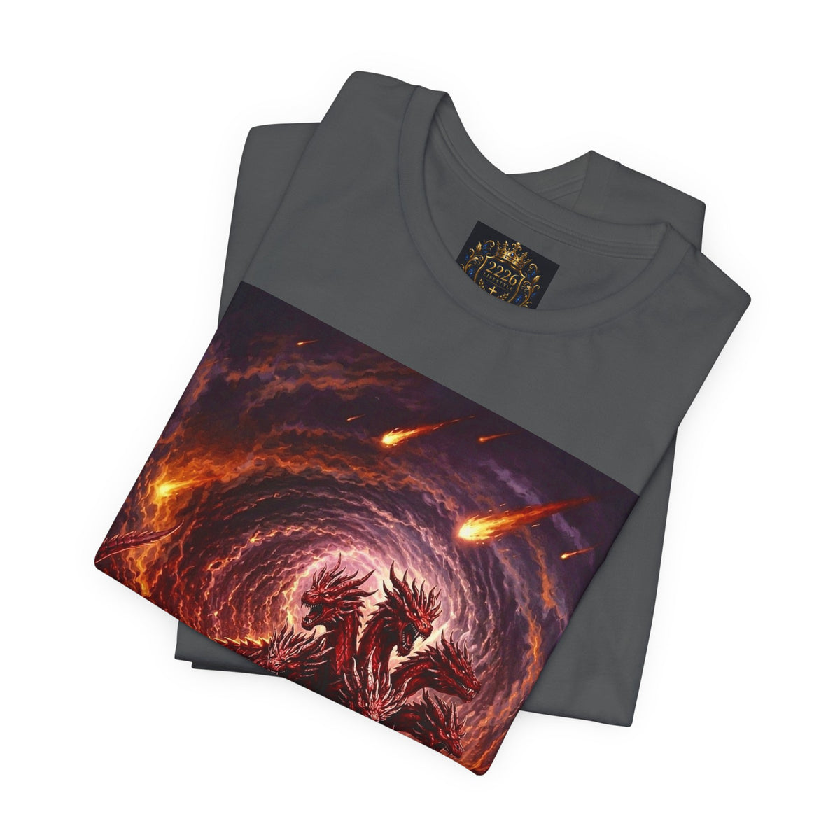 The Scarlet Beast T‑Shirt — Fiery Dragon Graphic Tee