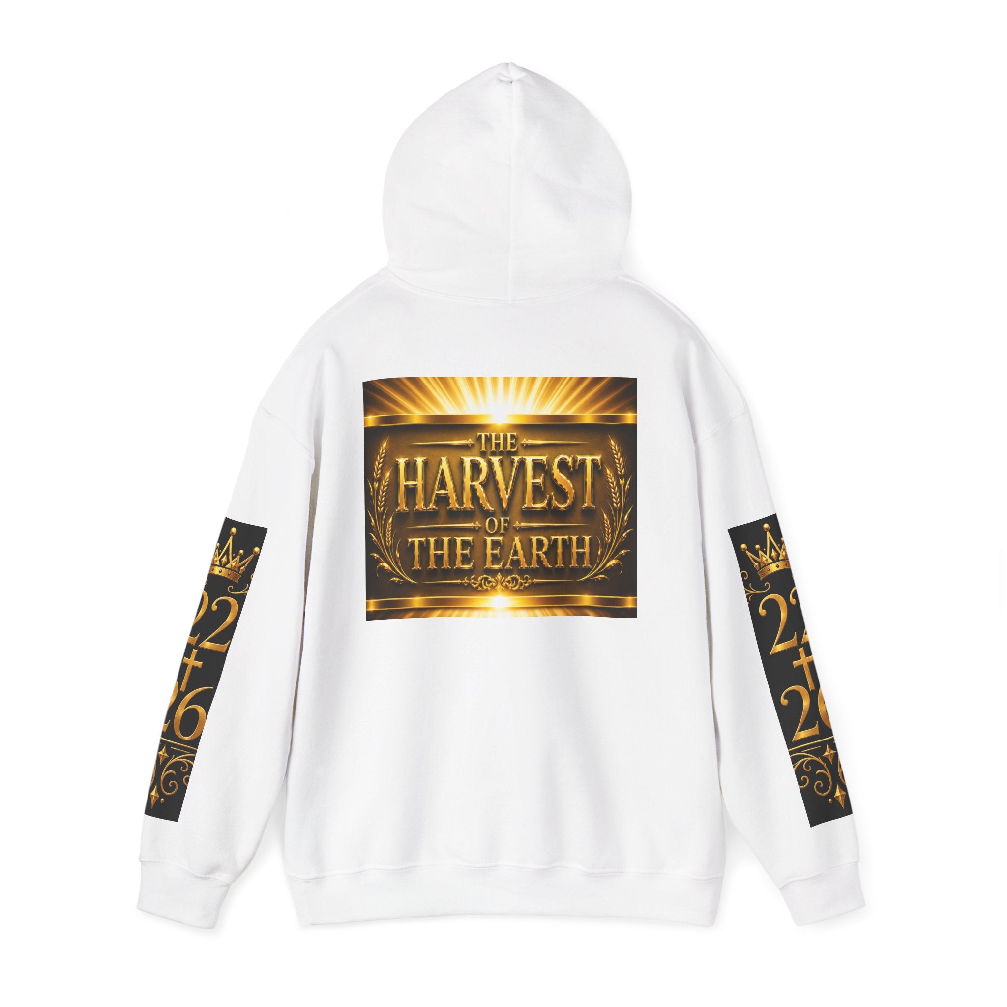 Harvest of the Earth Hoodie — Golden Vintage Apocalyptic Graphic Hooded Sweatshirt