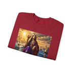 Crewneck Sweatshirt — "The Great Harlot: The Judgment Begins" Religious Graphic Pullover (Revelation 17:3)