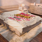 Built Right Velveteen Plush Blanket — "Beautiful. Brave. Brilliant." Inspirational Throw