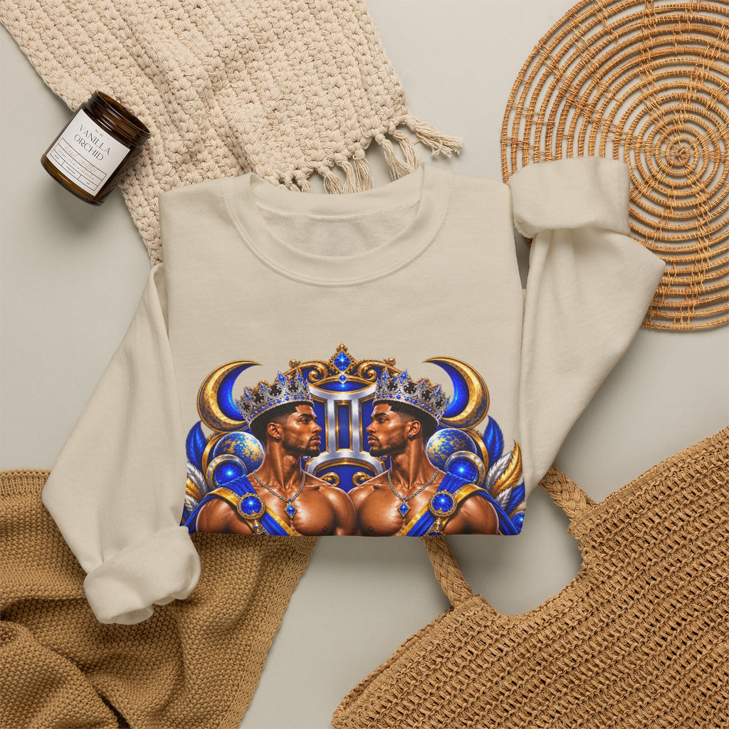Gemini Zodiac Sweatshirt — Twin Princes Astrological Crewneck