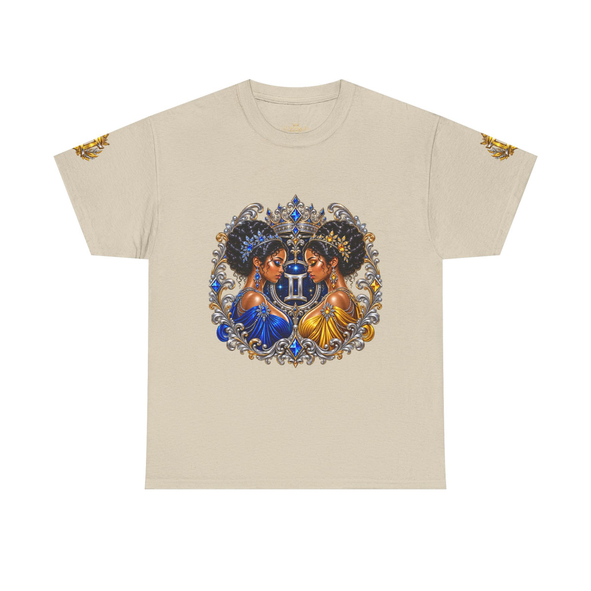 Gemini Zodiac T‑Shirt — Twin Goddesses Astrology Tee