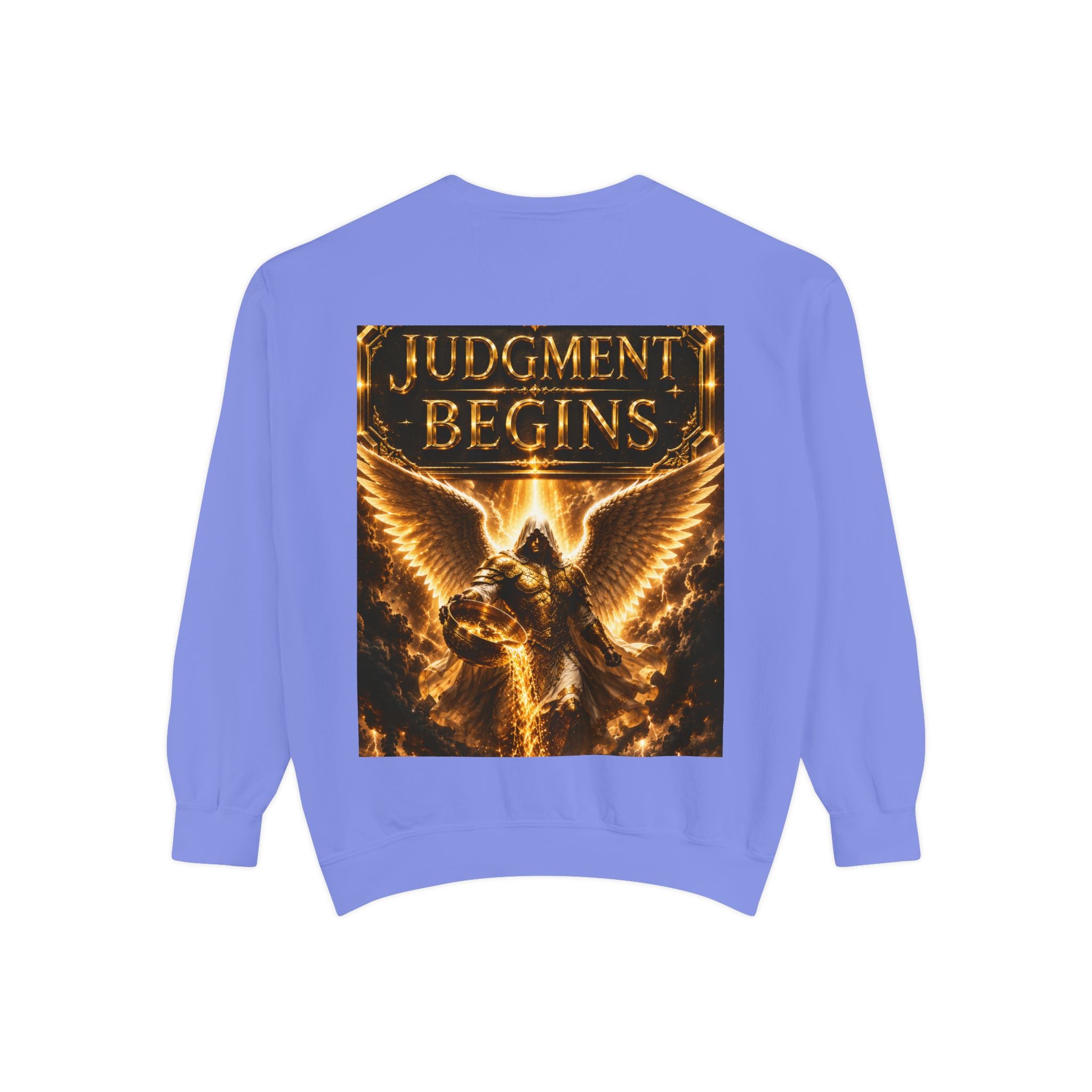 Revelation Chapter 16 Sweatshirt — "Judgment Begins" Apocalyptic Graphic