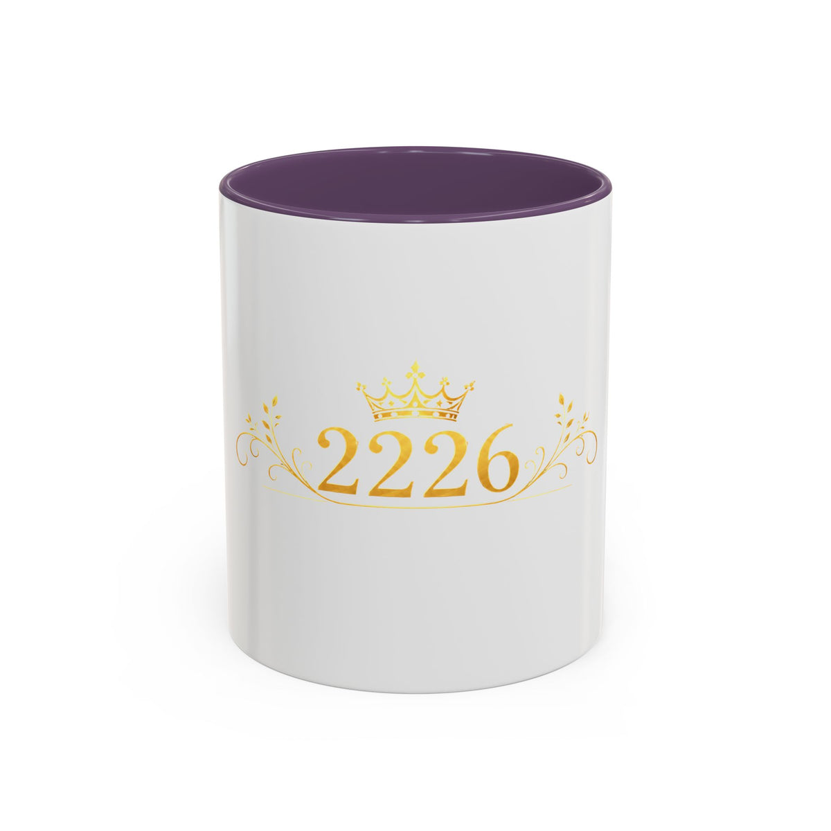 2226 Gold Crown Accent Coffee Mug — Elegant Number Keepsake (11/15oz)