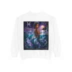 Pisces Mermaid Zodiac Sweatshirt — Pisces Symbol & 'Pisces' Artwork