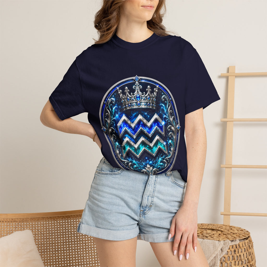 Aquarius Zodiac T-Shirt – Mystical Water Bearer Astrology Tee