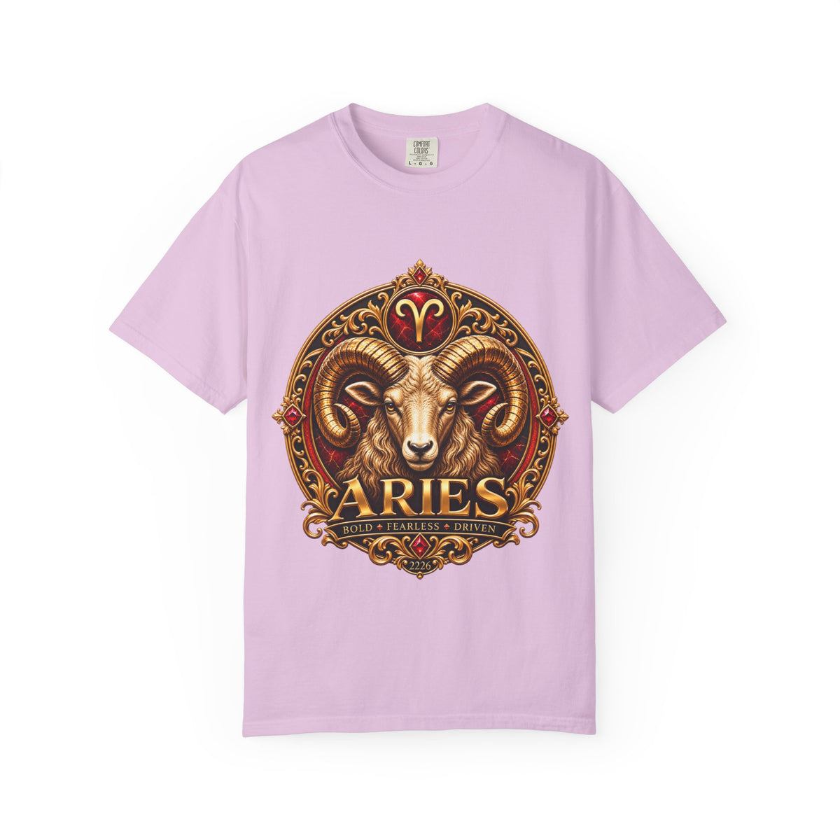 Aries Ram Zodiac T-Shirt — Bold Gold Astrology Tee
