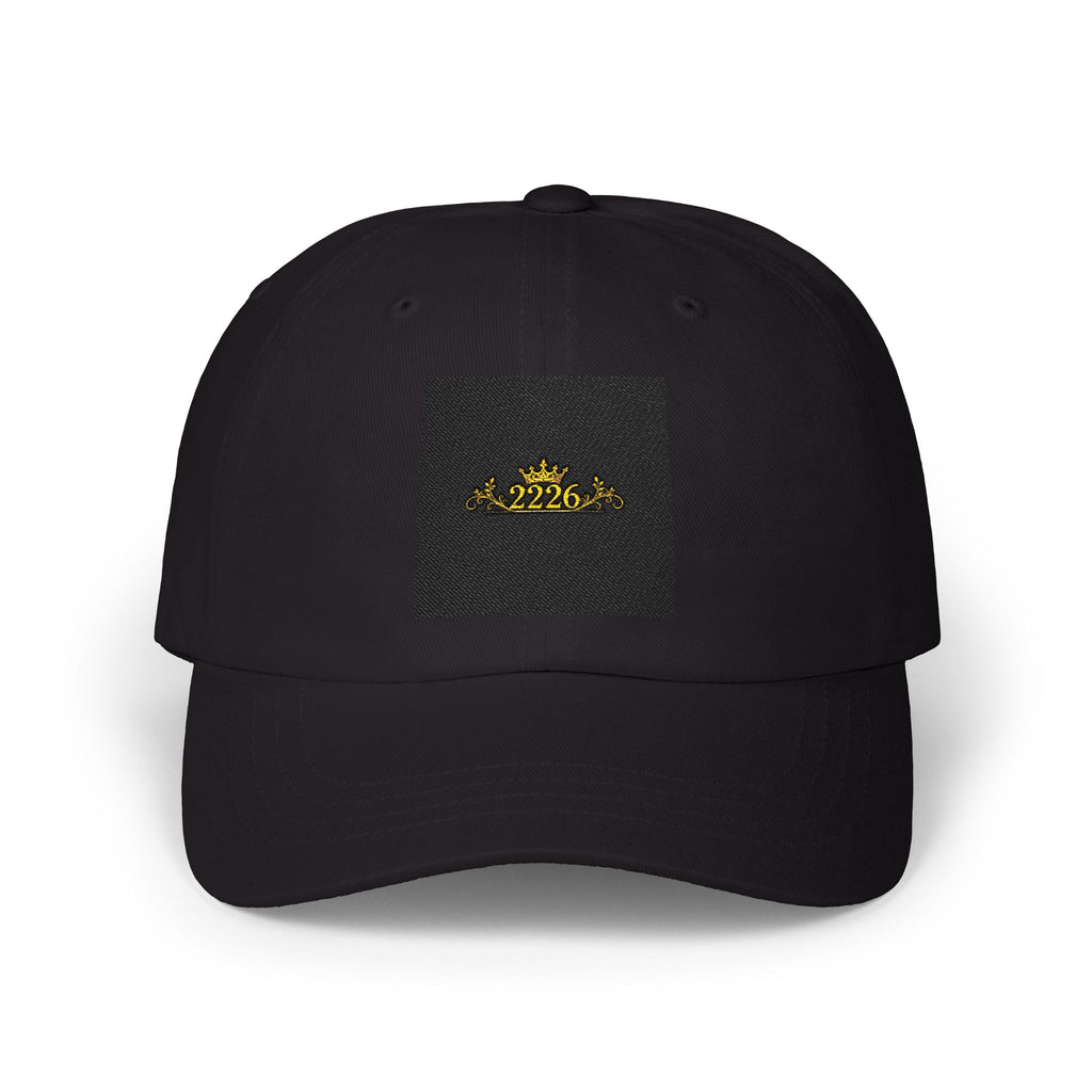 Classic Dad Cap — Gold Crown Patch Embroidered Baseball Hat