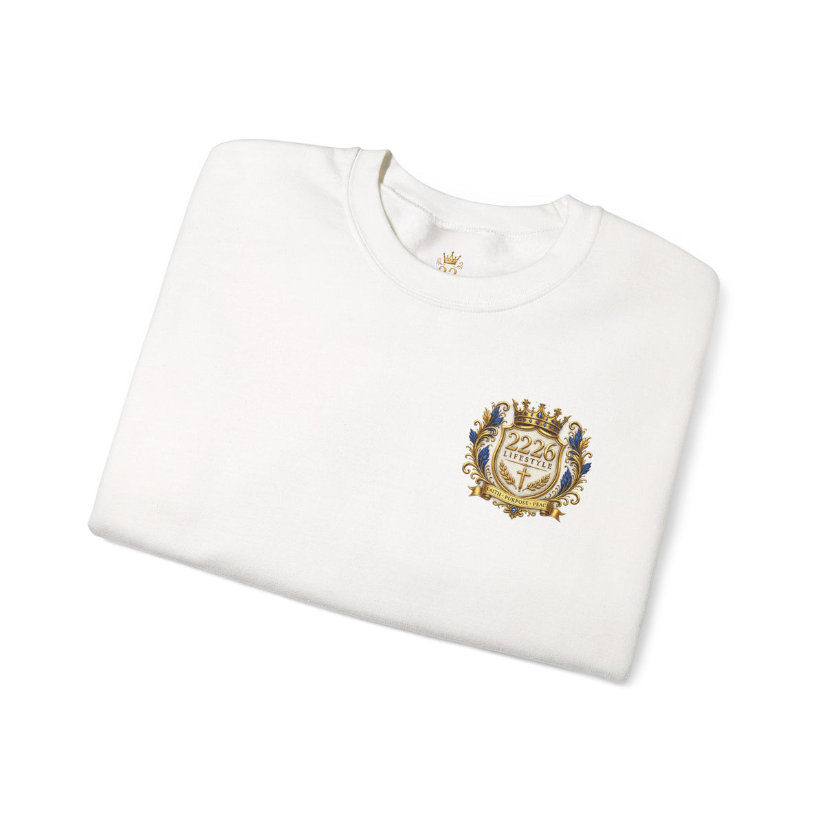 Lion Crest Crewneck Sweatshirt — 2:26 Bible Verse Christian Graphic