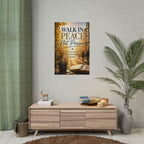 Rolled Poster – "Walk in Peace Not Pressure" Inspirational Christian Wall Art
