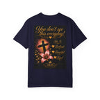 Kingdom Living Lion T-Shirt — Inspirational Christian Cross Floral Tee