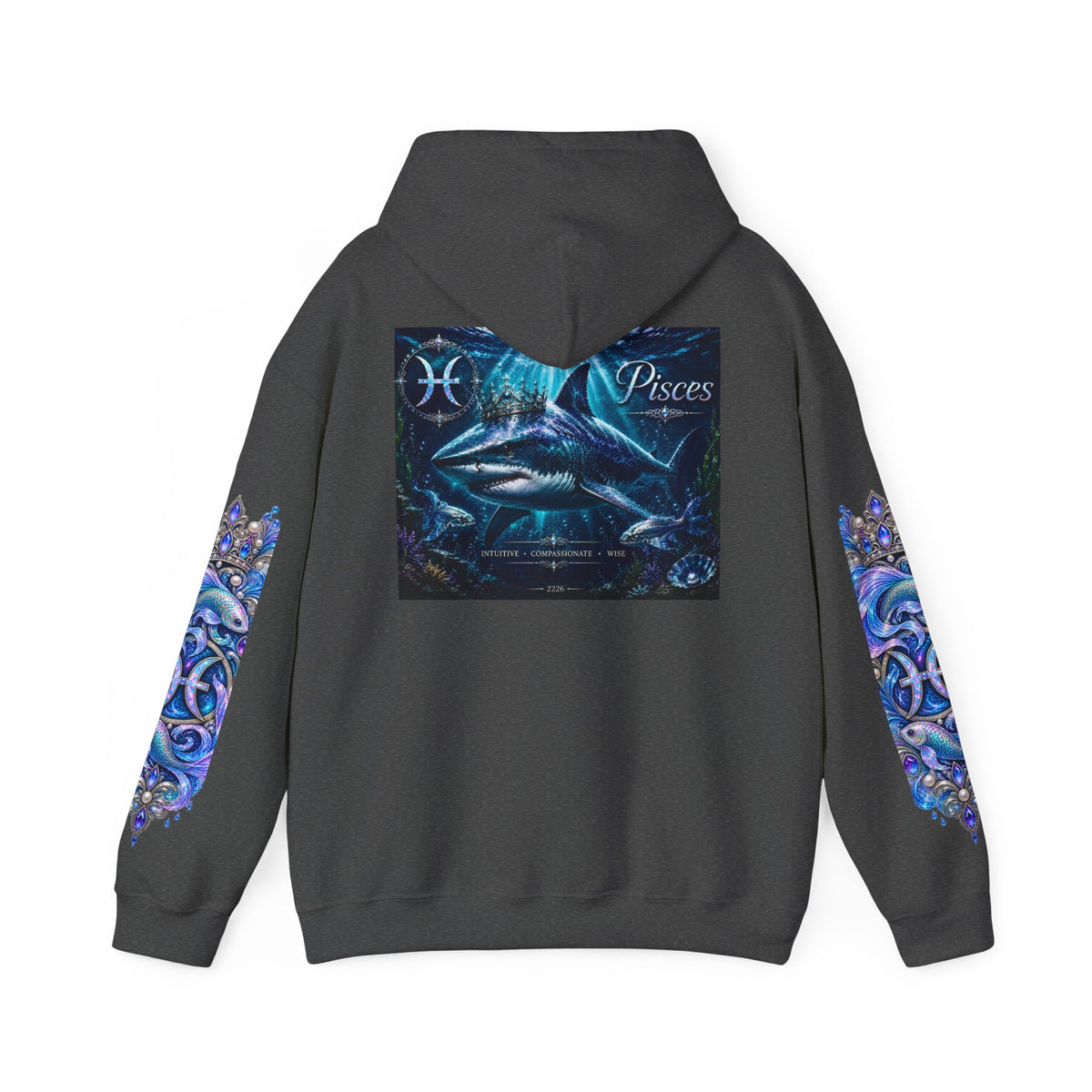 Pisces Hoodie - Astrological Pisces Fish Zodiac Graphic Sweatshirt