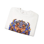 Gemini Zodiac Crewneck Sweatshirt — Twin Gods Astrology Graphic