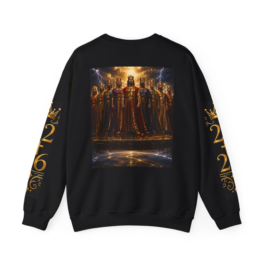 Royal Thrones Crewneck Sweatshirt — "Kings" Graphic Back Print